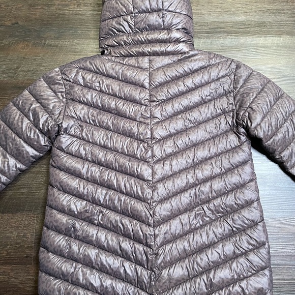 Offline‎ By Aerie Hooded Brown Cheetah Print Puffer Jacket Womens Small Full Zip - Picture 12 of 12